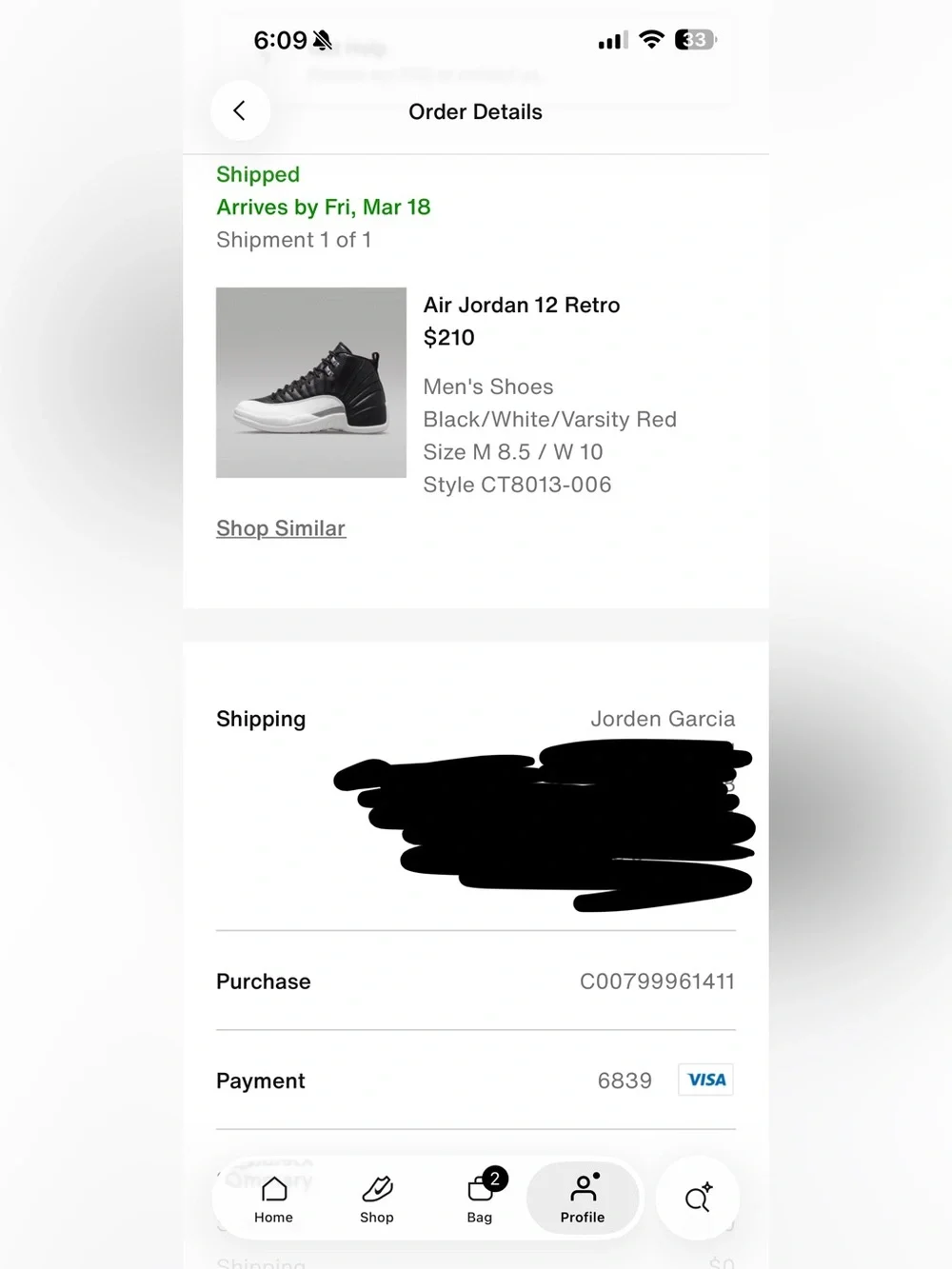 Jordan 12 Playoffs